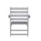 Flash Furniture Tolleson Adirondack Dining Chair w/Fold Out Cup Holder, Weather Resistant Recycled HDPE in Gray LE-HMP-2037-10-GRY-GG - alternate 8